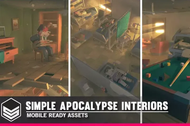 Simple Apocalypse Interiors - Cartoon Assets