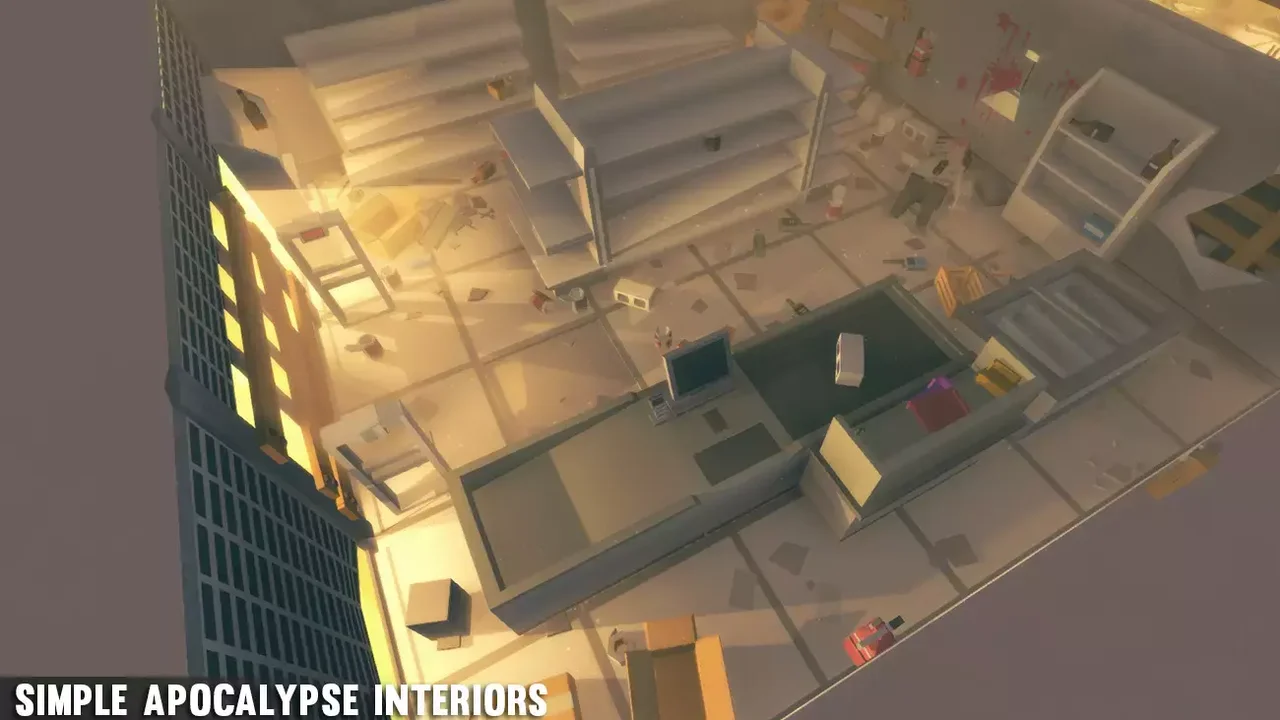 Simple Apocalypse Interiors - Cartoon Assets