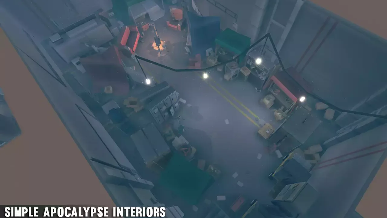 Simple Apocalypse Interiors - Cartoon Assets