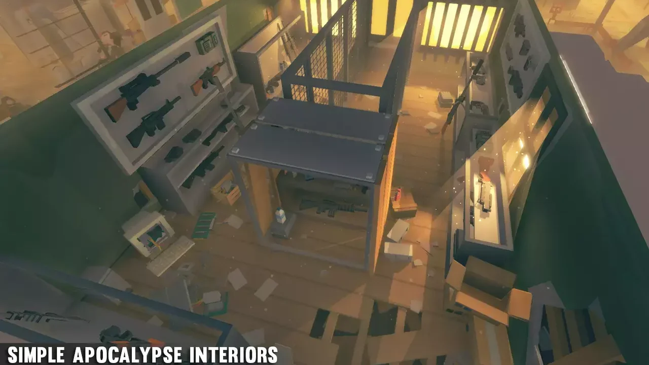 Simple Apocalypse Interiors - Cartoon Assets