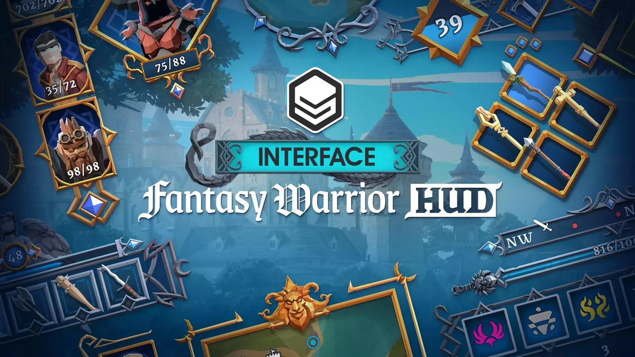 Fantasy Warrior HUD - Synty INTERFACE - GUI