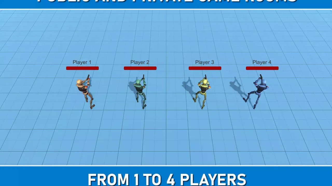 Multiplayer Top-Down Shooter Template (Netcode, Lobby, Relay)