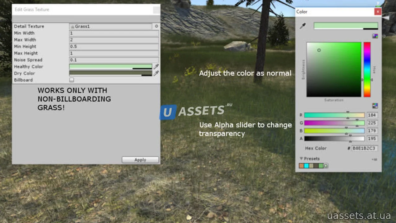 Soft grass shader