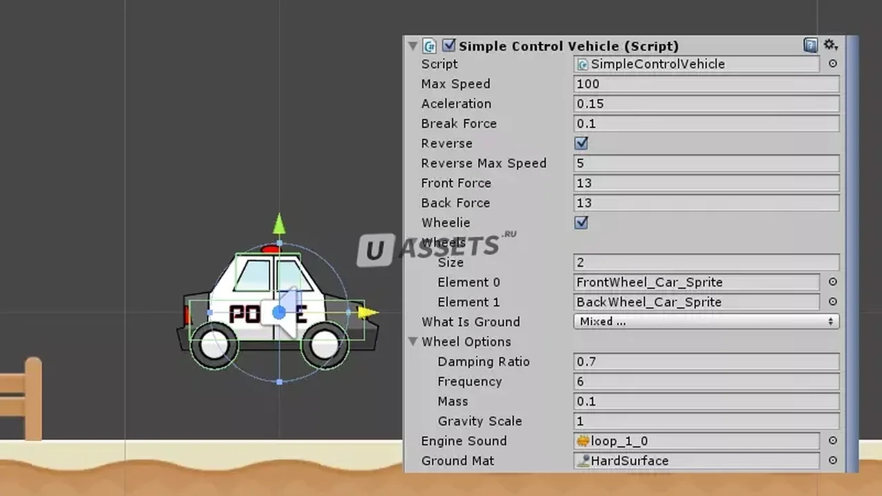 2D Vehicle Controll