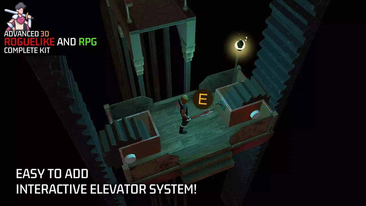 3D Roguelike RPG Complete Kit for Mobile and PC: TPS, Enemy AI, Puzzle and Props