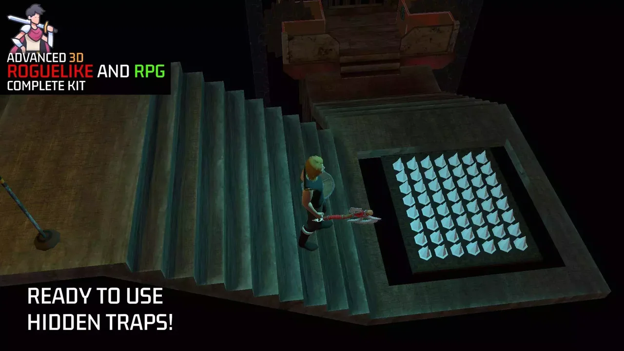 3D Roguelike RPG Complete Kit for Mobile and PC: TPS, Enemy AI, Puzzle and Props