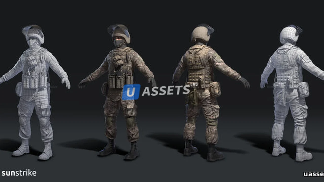 Soldiers from "SOBR" squad