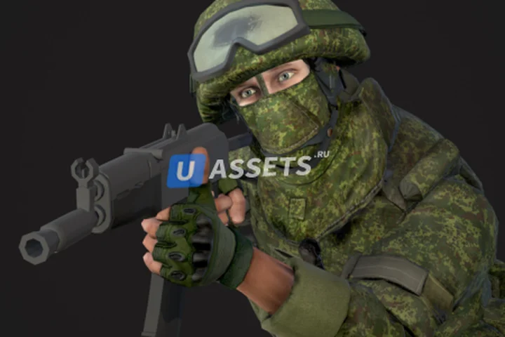 Soldier in equipment Ratnik
