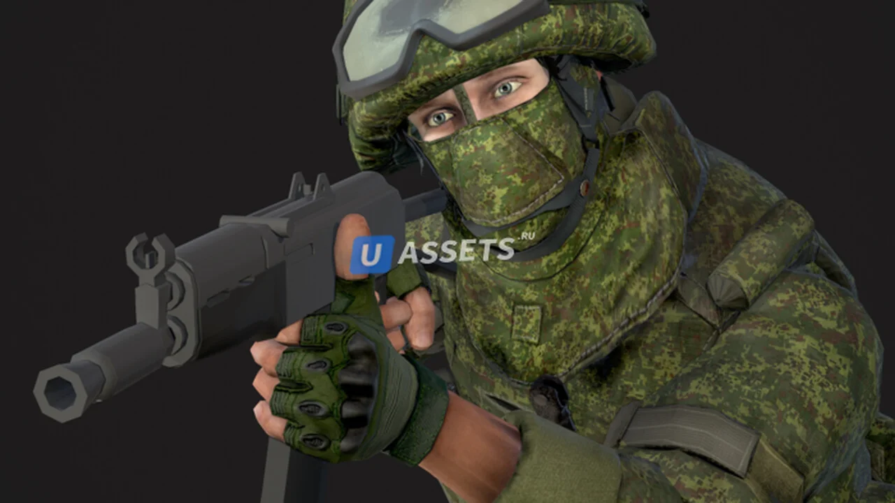Soldier in equipment Ratnik
