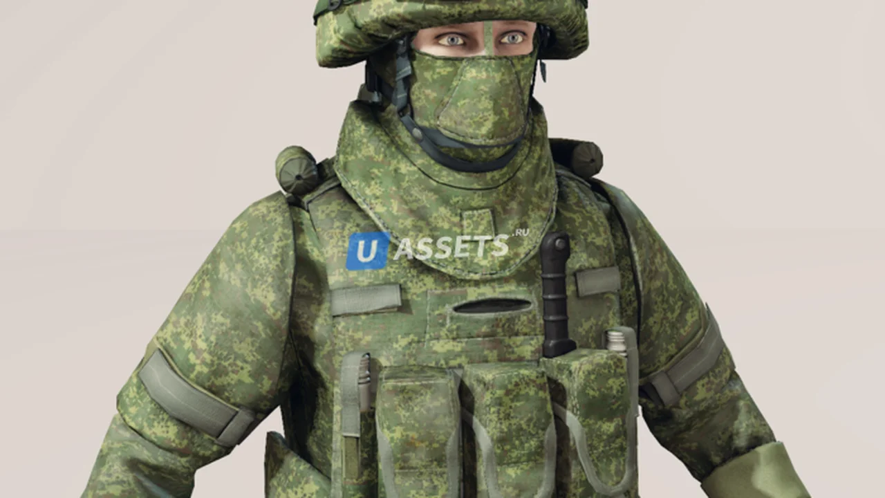 Soldier in equipment Ratnik