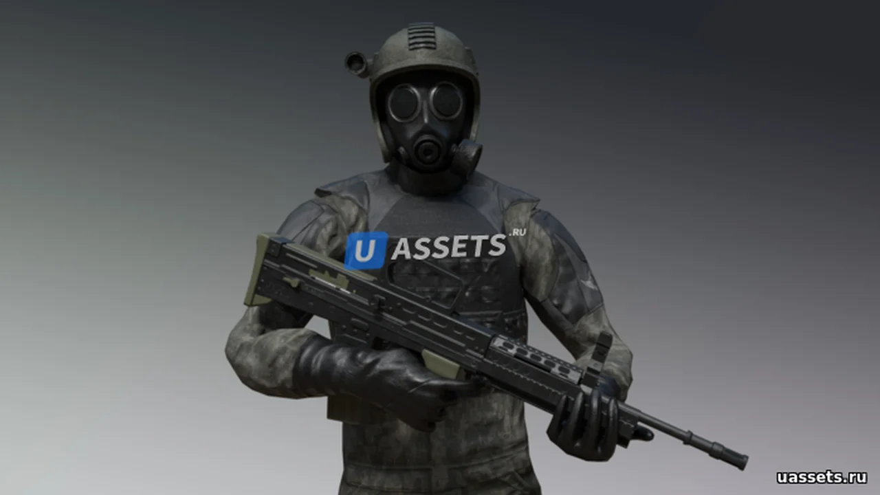 Soldier with L85A2 rifle