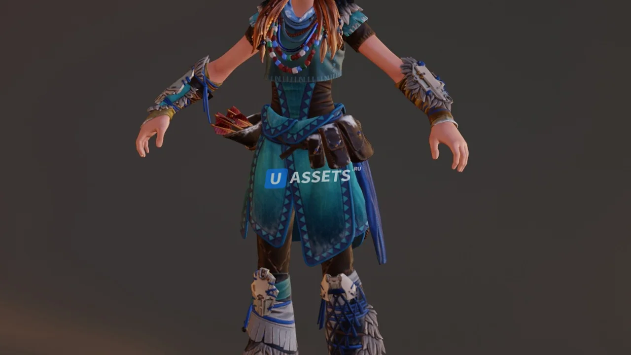 Ice Hunter Aloy from Fortnite
