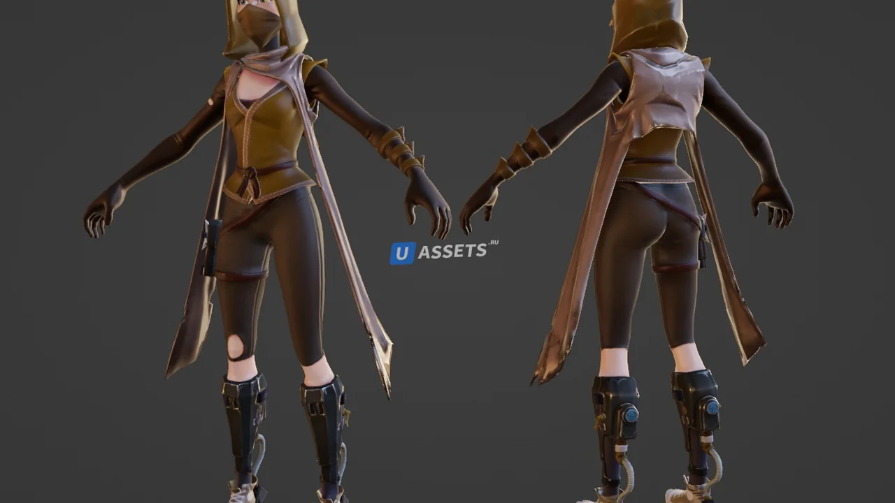 Uncommon Assassin Sarah from Fortnite