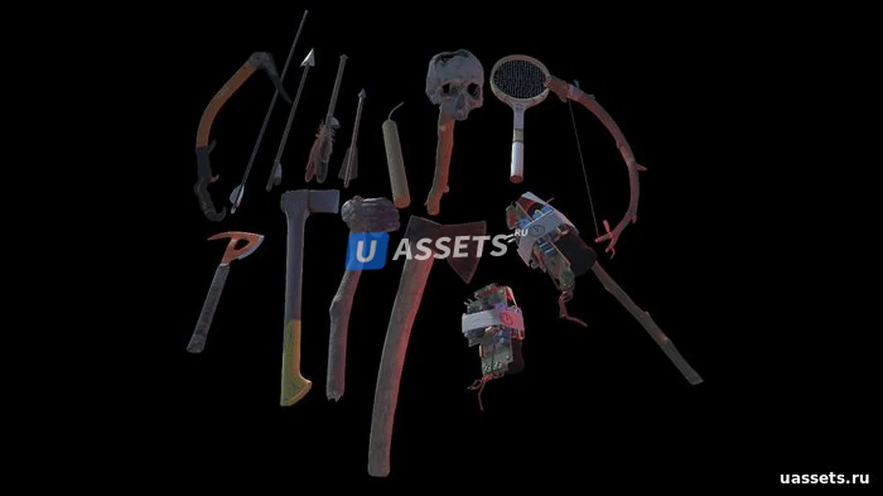 All weapons from The Forest Part 1