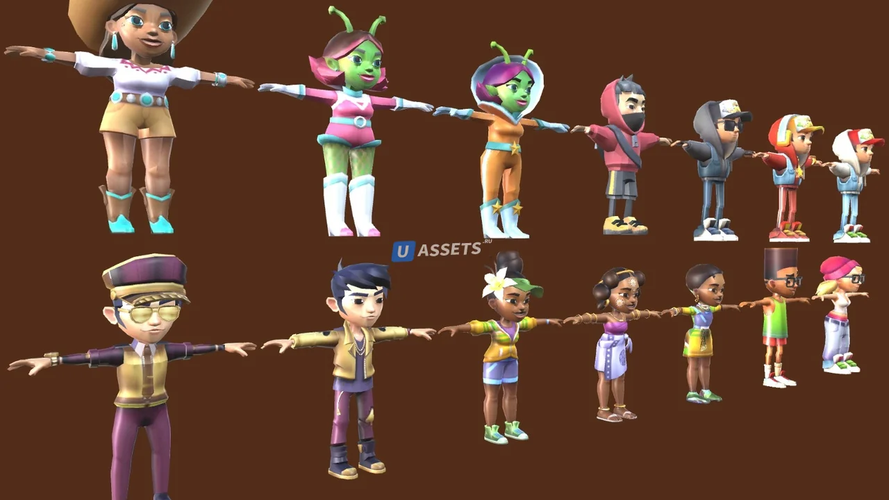 All Characters Subway Surfers